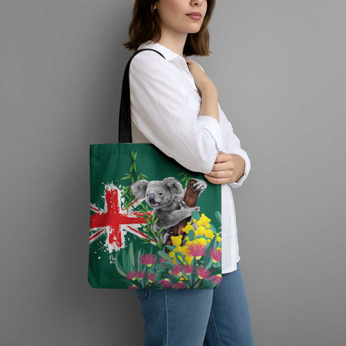 Australia Day Koala Tote Bag Aussie Aussie Aussie Oi Oi Oi National Color - Aussie Hoodie
