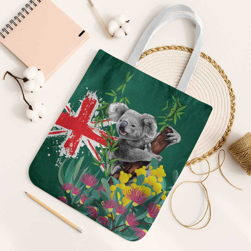 Australia Day Koala Tote Bag Aussie Aussie Aussie Oi Oi Oi National Color - Aussie Hoodie