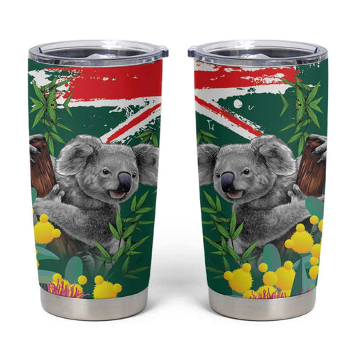 Australia Day Koala Tumbler Cup Aussie Aussie Aussie Oi Oi Oi National Color - Aussie Hoodie