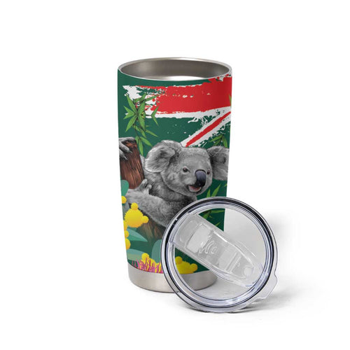 Australia Day Koala Tumbler Cup Aussie Aussie Aussie Oi Oi Oi National Color - Aussie Hoodie