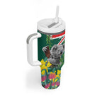 Australia Day Koala Tumbler With Handle Aussie Aussie Aussie Oi Oi Oi National Color - Aussie Hoodie
