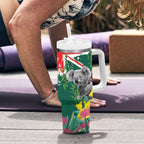 Australia Day Koala Tumbler With Handle Aussie Aussie Aussie Oi Oi Oi National Color - Aussie Hoodie