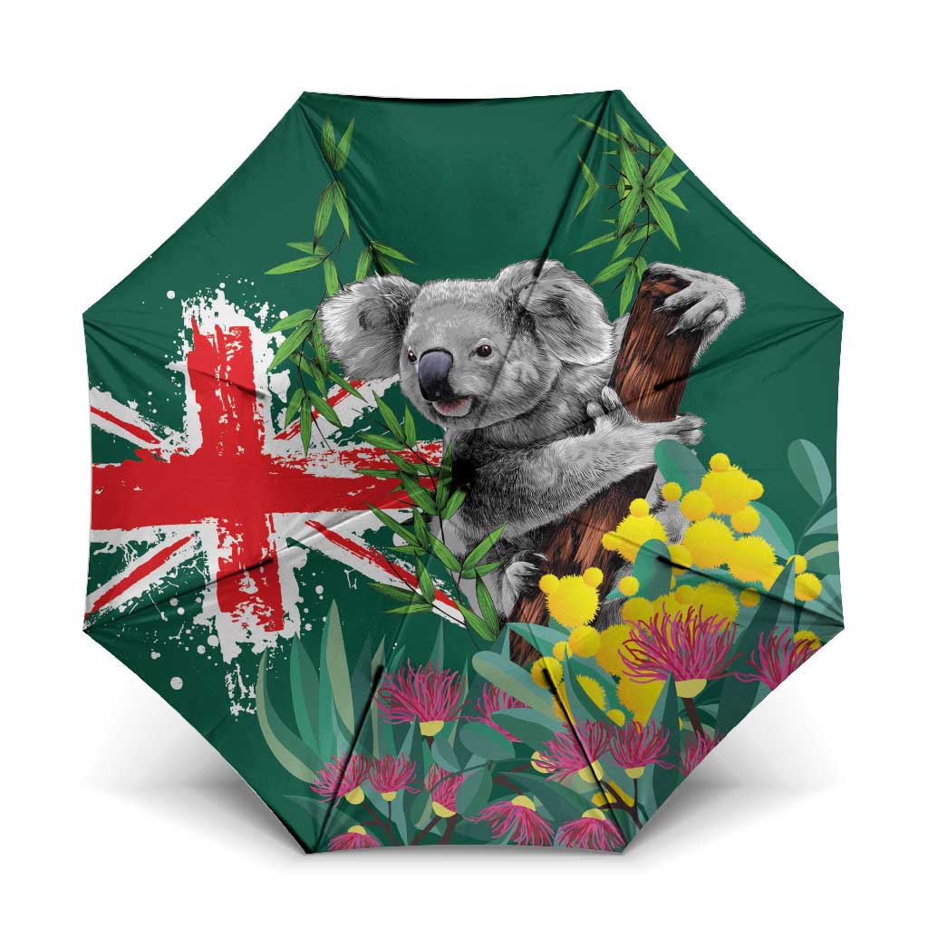 Australia Day Koala Umbrella Aussie Aussie Aussie Oi Oi Oi National Color - Aussie Hoodie