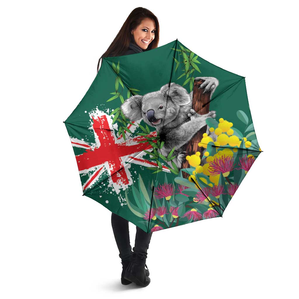 Australia Day Koala Umbrella Aussie Aussie Aussie Oi Oi Oi National Color - Aussie Hoodie