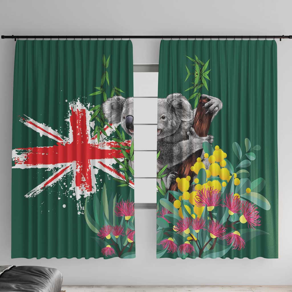 Australia Day Koala Window Curtain Aussie Aussie Aussie Oi Oi Oi National Color - Aussie Hoodie