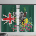 Australia Day Koala Window Curtain Aussie Aussie Aussie Oi Oi Oi National Color - Aussie Hoodie