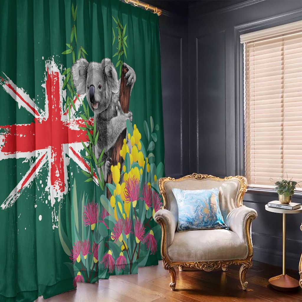 Australia Day Koala Window Curtain Aussie Aussie Aussie Oi Oi Oi National Color - Aussie Hoodie