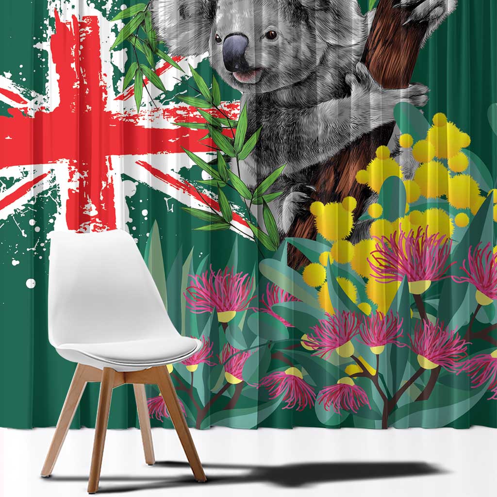 Australia Day Koala Window Curtain Aussie Aussie Aussie Oi Oi Oi National Color - Aussie Hoodie
