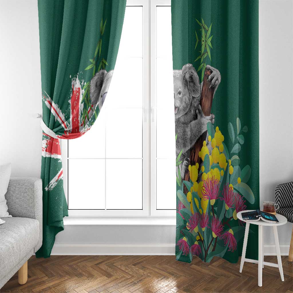 Australia Day Koala Window Curtain Aussie Aussie Aussie Oi Oi Oi National Color - Aussie Hoodie