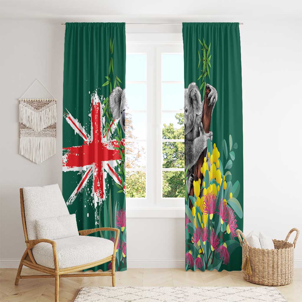 Australia Day Koala Window Curtain Aussie Aussie Aussie Oi Oi Oi National Color - Aussie Hoodie