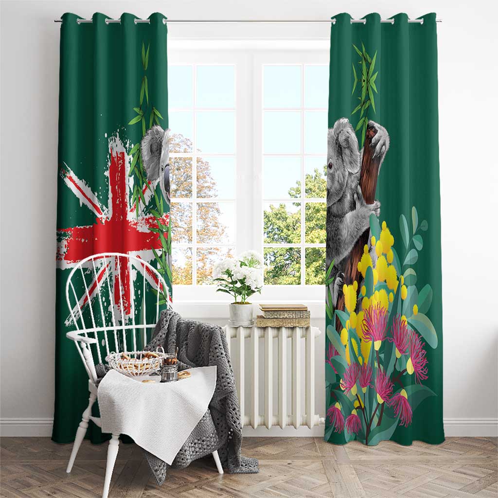 Australia Day Koala Window Curtain Aussie Aussie Aussie Oi Oi Oi National Color - Aussie Hoodie