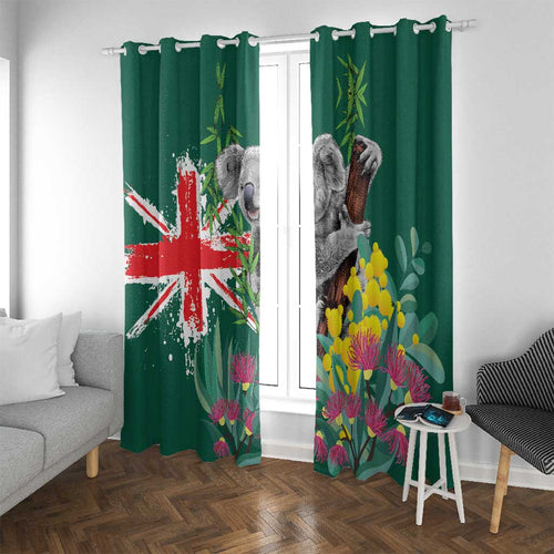 Australia Day Koala Window Curtain Aussie Aussie Aussie Oi Oi Oi National Color - Aussie Hoodie