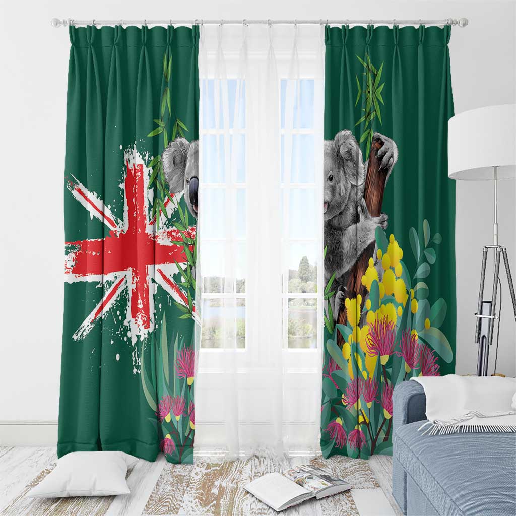 Australia Day Koala Window Curtain Aussie Aussie Aussie Oi Oi Oi National Color - Aussie Hoodie