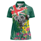 Australia Day Koala Women Polo Shirt Aussie Aussie Aussie Oi Oi Oi National Color - Aussie Hoodie