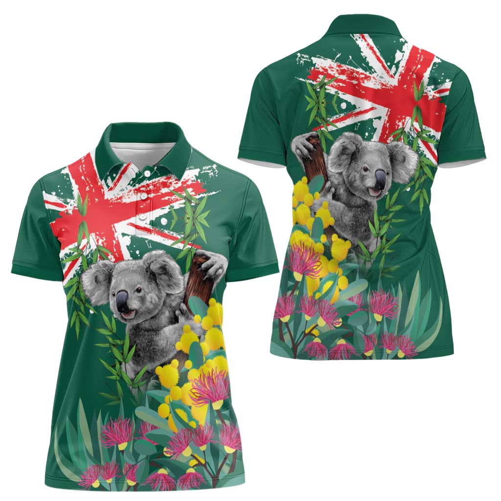 Australia Day Koala Women Polo Shirt Aussie Aussie Aussie Oi Oi Oi National Color - Aussie Hoodie