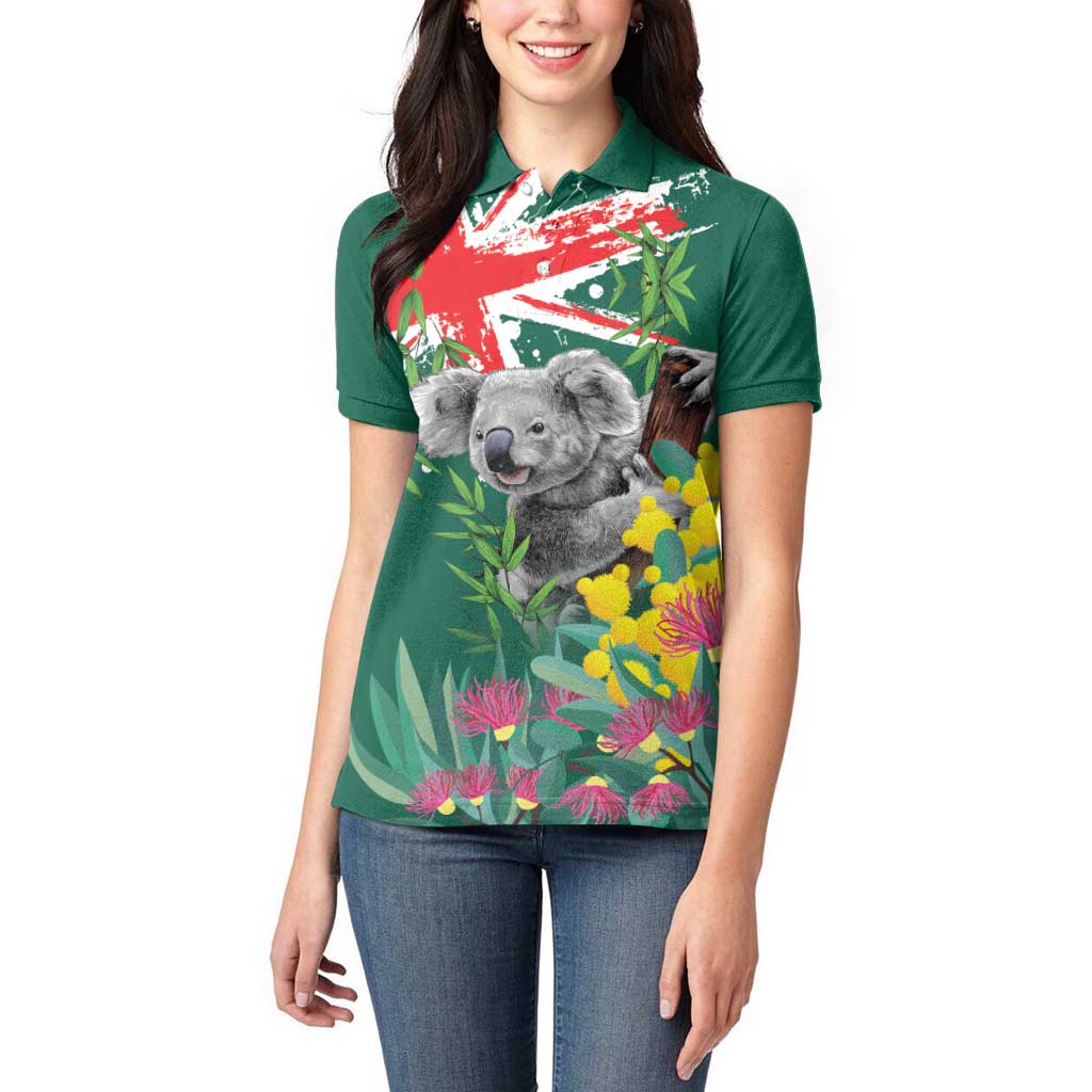 Australia Day Koala Women Polo Shirt Aussie Aussie Aussie Oi Oi Oi National Color - Aussie Hoodie