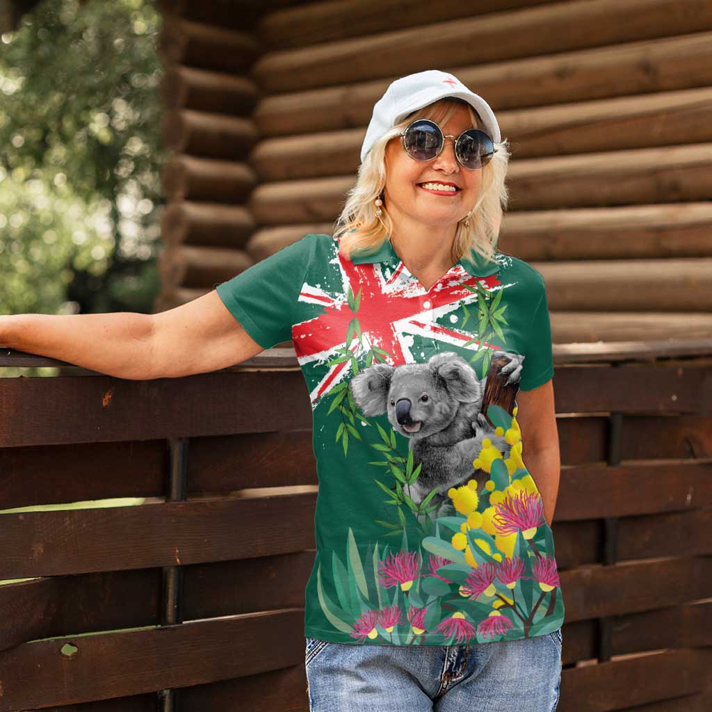 Australia Day Koala Women Polo Shirt Aussie Aussie Aussie Oi Oi Oi National Color - Aussie Hoodie