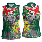 Australia Day Koala Women Sleeveless Polo Shirt Aussie Aussie Aussie Oi Oi Oi National Color - Aussie Hoodie