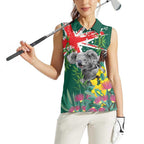 Australia Day Koala Women Sleeveless Polo Shirt Aussie Aussie Aussie Oi Oi Oi National Color - Aussie Hoodie