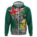 Australia Day Koala Zip Hoodie Aussie Aussie Aussie Oi Oi Oi National Color - Aussie Hoodie