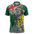 Australia Day Koala Zipper Polo Shirt Aussie Aussie Aussie Oi Oi Oi National Color - Aussie Hoodie