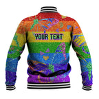 Sydney Mardi Gras Baseball Jacket Pride Rainbow Glitter Colorful Style