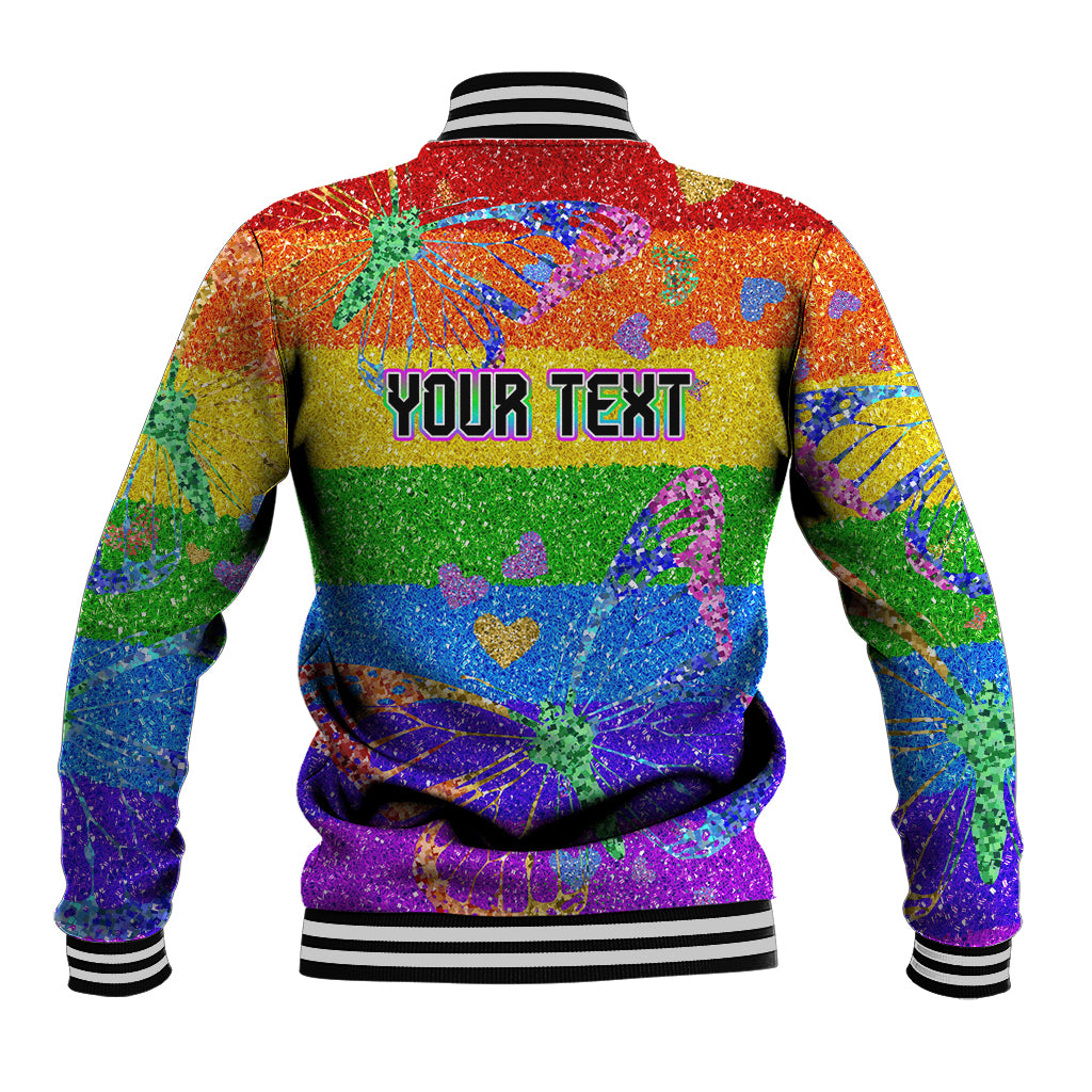 Sydney Mardi Gras Baseball Jacket Pride Rainbow Glitter Colorful Style
