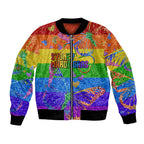 Sydney Mardi Gras Bomber Jacket Pride Rainbow Glitter Colorful Style