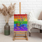 Sydney Mardi Gras Personalized Canvas Wall Art Pride Rainbow Glitter Colorful Style