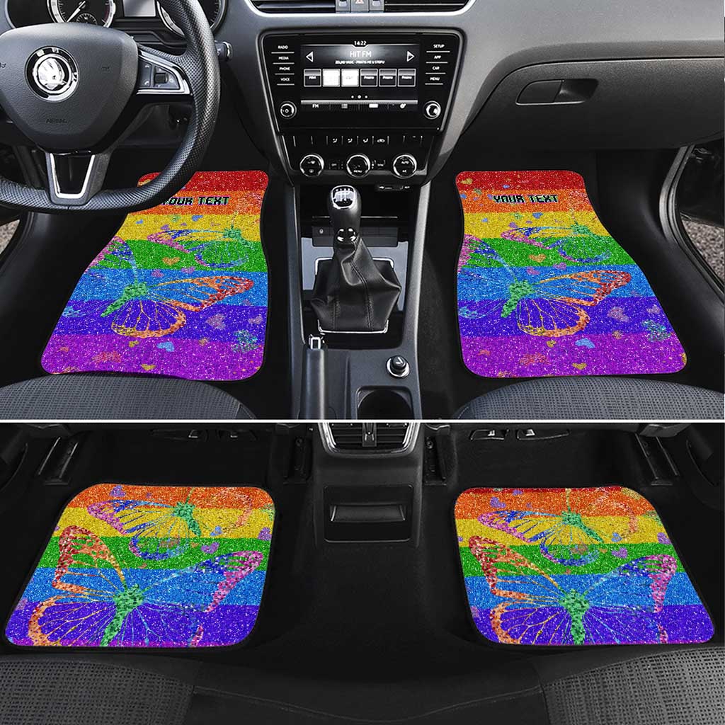 Sydney Mardi Gras Personalized Car Mats Pride Rainbow Glitter Colorful Style