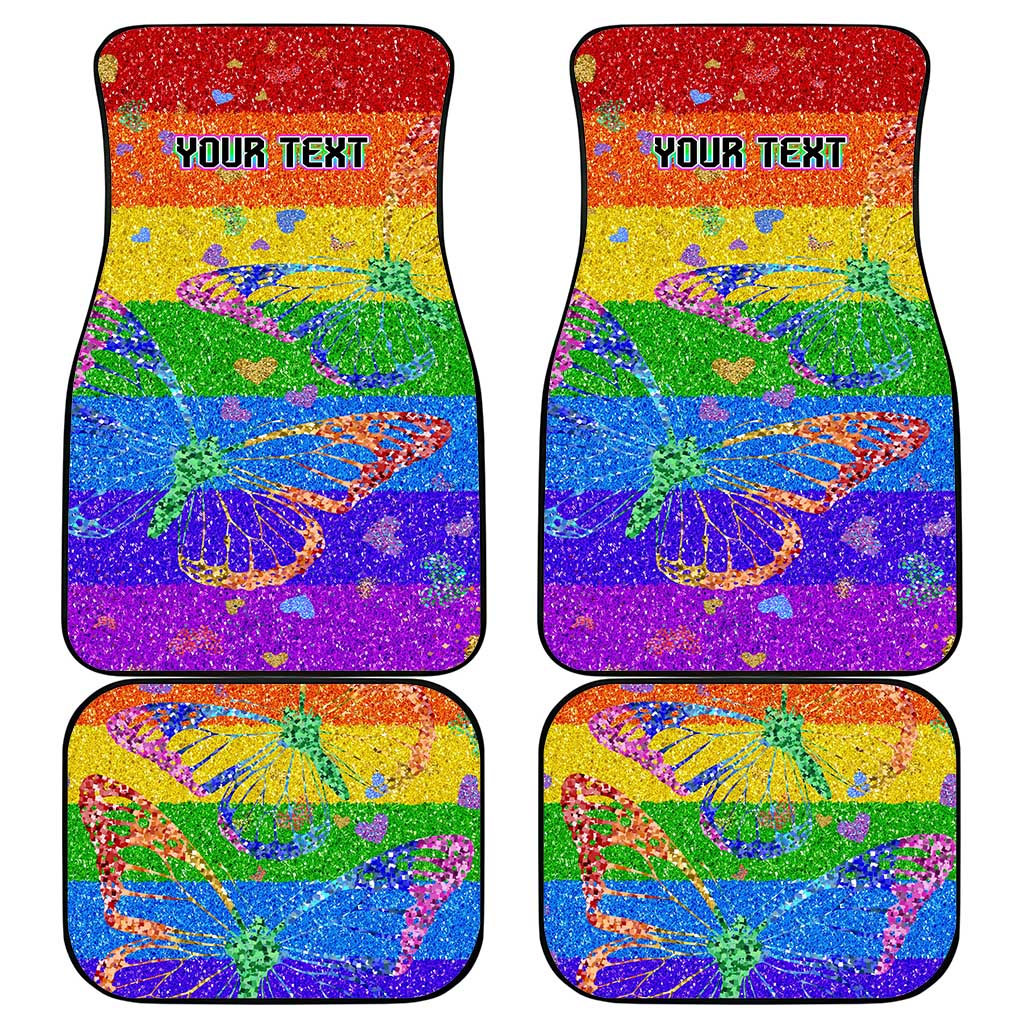 Sydney Mardi Gras Personalized Car Mats Pride Rainbow Glitter Colorful Style