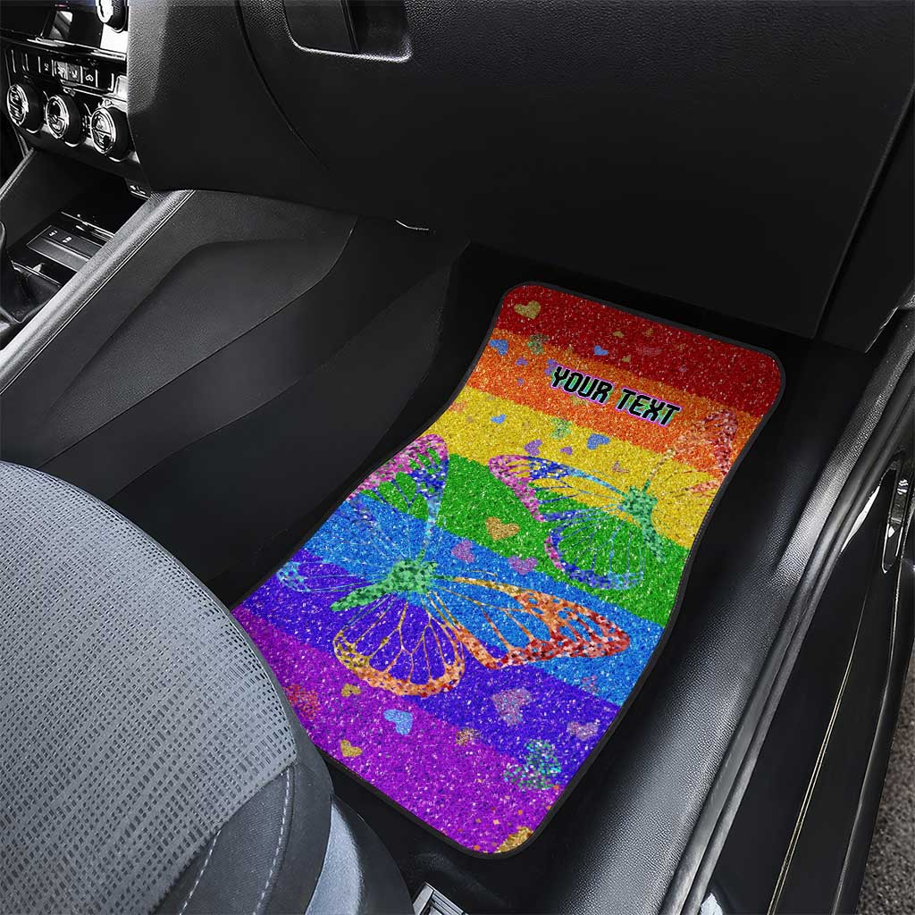 Sydney Mardi Gras Personalized Car Mats Pride Rainbow Glitter Colorful Style