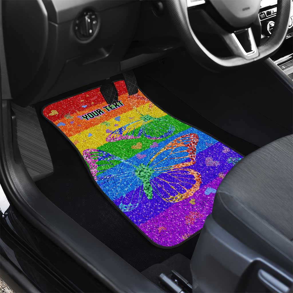 Sydney Mardi Gras Personalized Car Mats Pride Rainbow Glitter Colorful Style