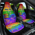 Sydney Mardi Gras Personalized Car Seat Cover Pride Rainbow Glitter Colorful Style