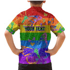 Sydney Mardi Gras Family Matching Mermaid Dress and Hawaiian Shirt Pride Rainbow Glitter Colorful Style