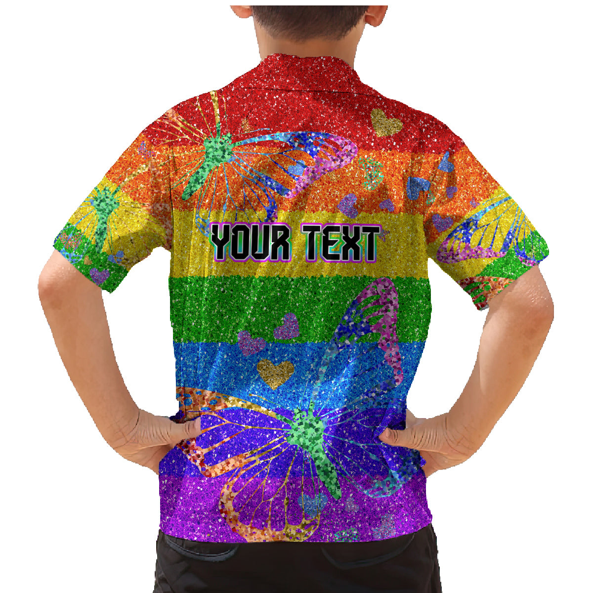 Sydney Mardi Gras Family Matching Mermaid Dress and Hawaiian Shirt Pride Rainbow Glitter Colorful Style
