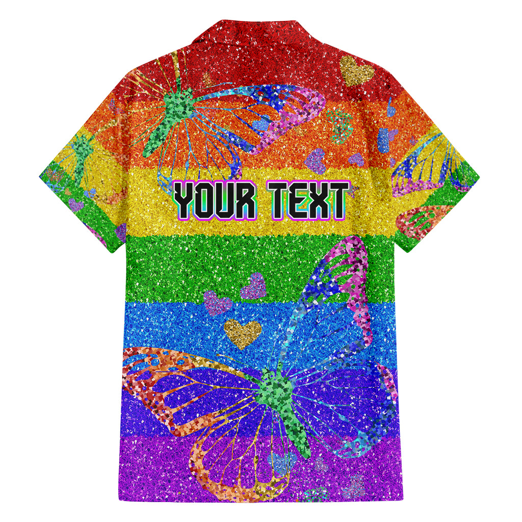 Sydney Mardi Gras Family Matching Off Shoulder Short Dress and Hawaiian Shirt Pride Rainbow Glitter Colorful Style