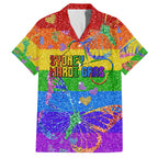 Sydney Mardi Gras Family Matching Puletasi and Hawaiian Shirt Pride Rainbow Glitter Colorful Style