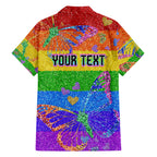 Sydney Mardi Gras Family Matching Short Sleeve Bodycon Dress and Hawaiian Shirt Pride Rainbow Glitter Colorful Style