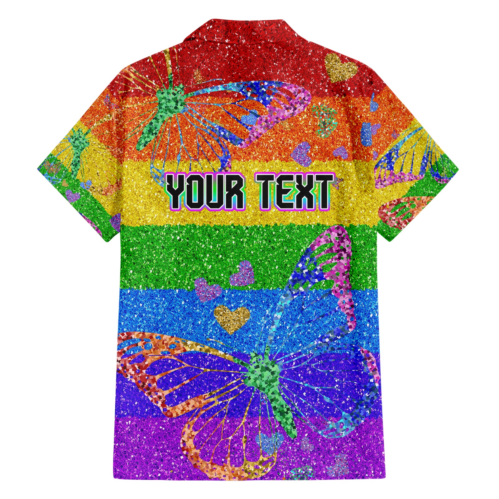 Sydney Mardi Gras Family Matching Short Sleeve Bodycon Dress and Hawaiian Shirt Pride Rainbow Glitter Colorful Style
