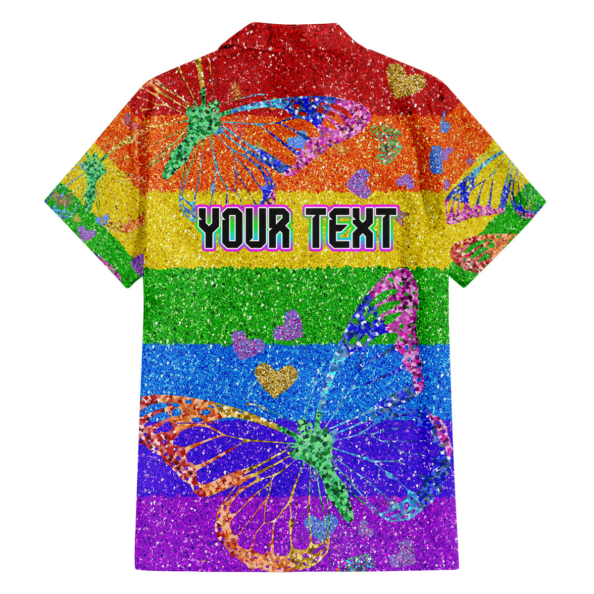 Sydney Mardi Gras Family Matching Summer Maxi Dress and Hawaiian Shirt Pride Rainbow Glitter Colorful Style
