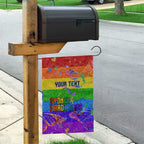 Sydney Mardi Gras Personalized Garden Flag Pride Rainbow Glitter Colorful Style