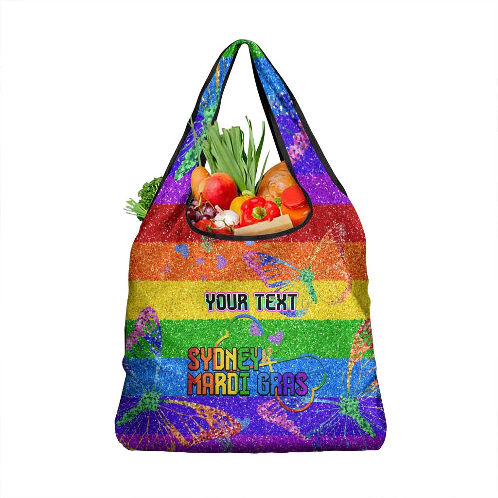 Sydney Mardi Gras Grocery Bag Pride Rainbow Glitter Colorful Style