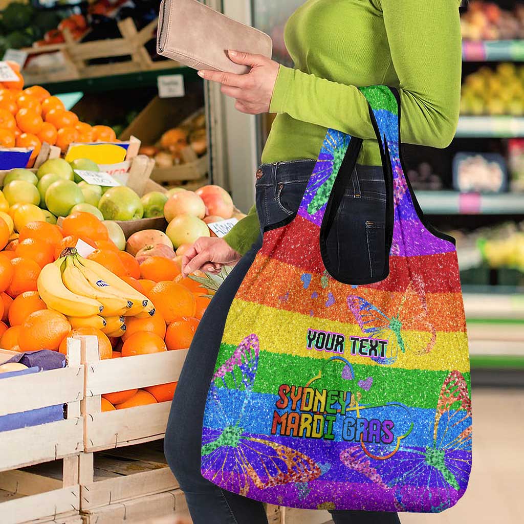 Sydney Mardi Gras Grocery Bag Pride Rainbow Glitter Colorful Style