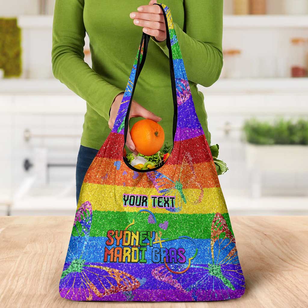 Sydney Mardi Gras Grocery Bag Pride Rainbow Glitter Colorful Style