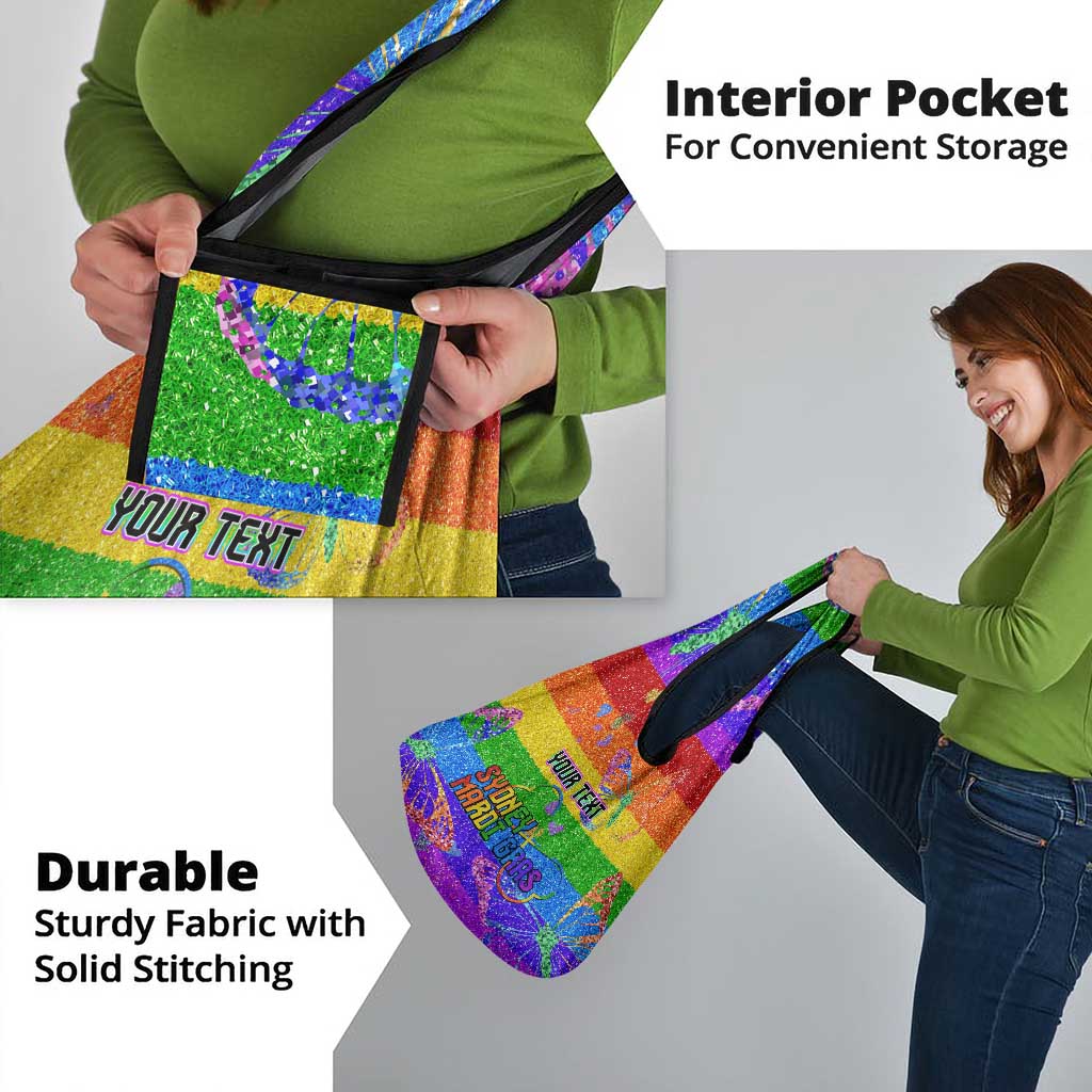Sydney Mardi Gras Grocery Bag Pride Rainbow Glitter Colorful Style