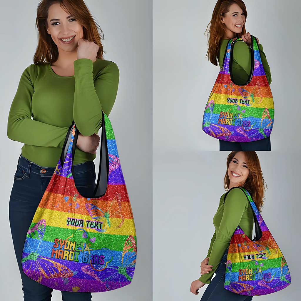 Sydney Mardi Gras Grocery Bag Pride Rainbow Glitter Colorful Style
