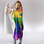 Sydney Mardi Gras Personalized Hooded Blanket Pride Rainbow Glitter Colorful Style