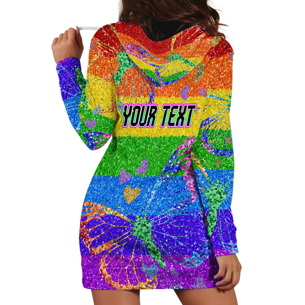 Sydney Mardi Gras Hoodie Dress Pride Rainbow Glitter Colorful Style