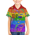 Sydney Mardi Gras Kid Hawaiian Shirt Pride Rainbow Glitter Colorful Style